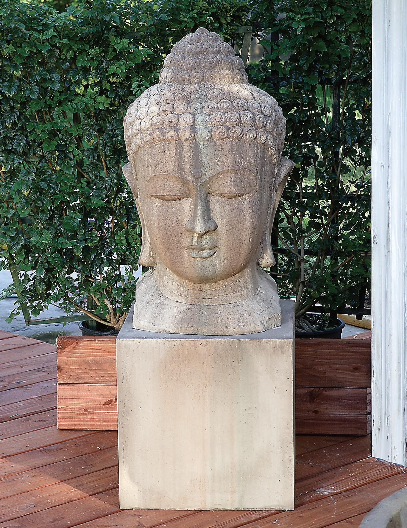 Buddha Head Sculpture