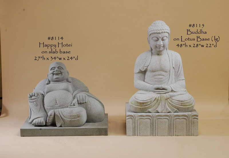Happy Hotei on slab base
