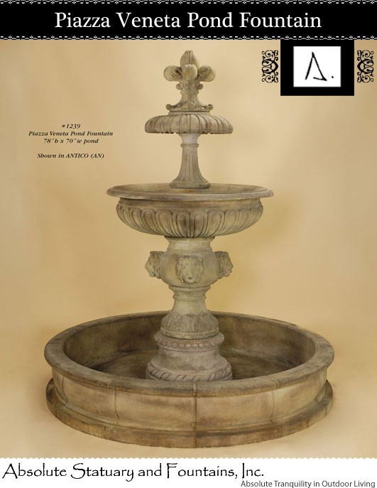 Piazza Veneta Pond Fountain