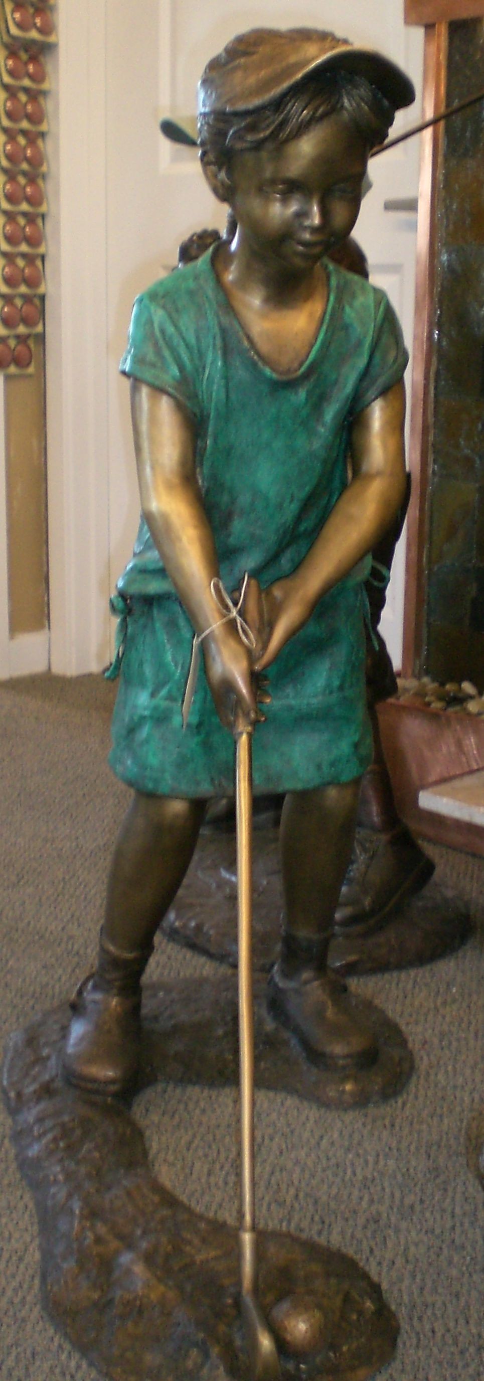 Girl golfer