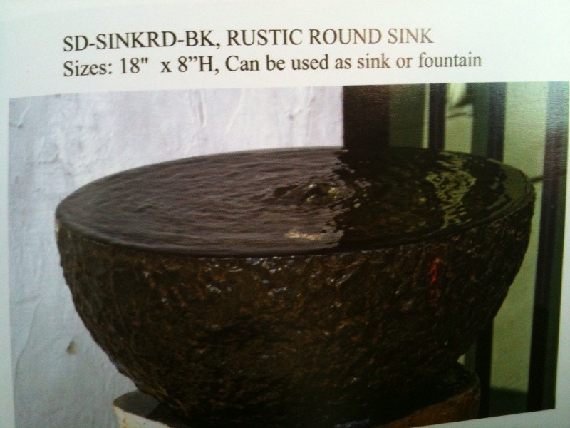 Rustic Round Sink