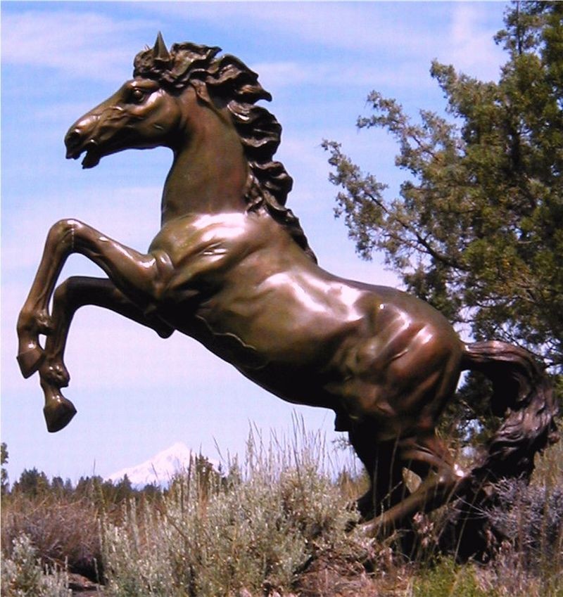 Rearing horse