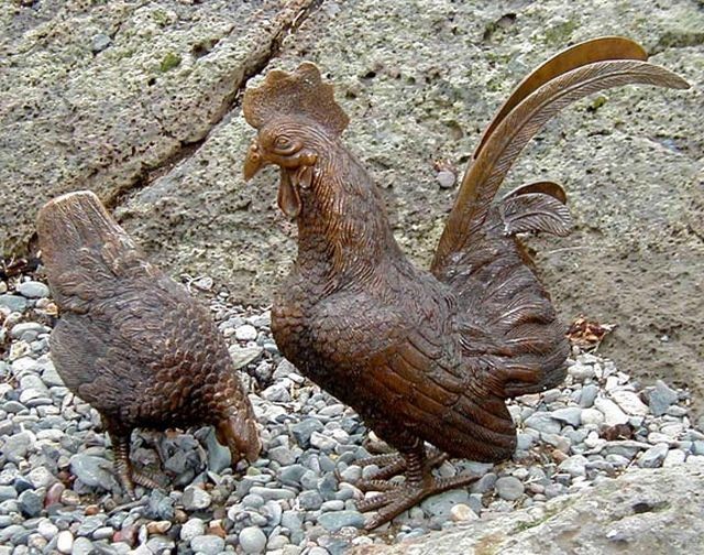 Rooster/Hen Pair