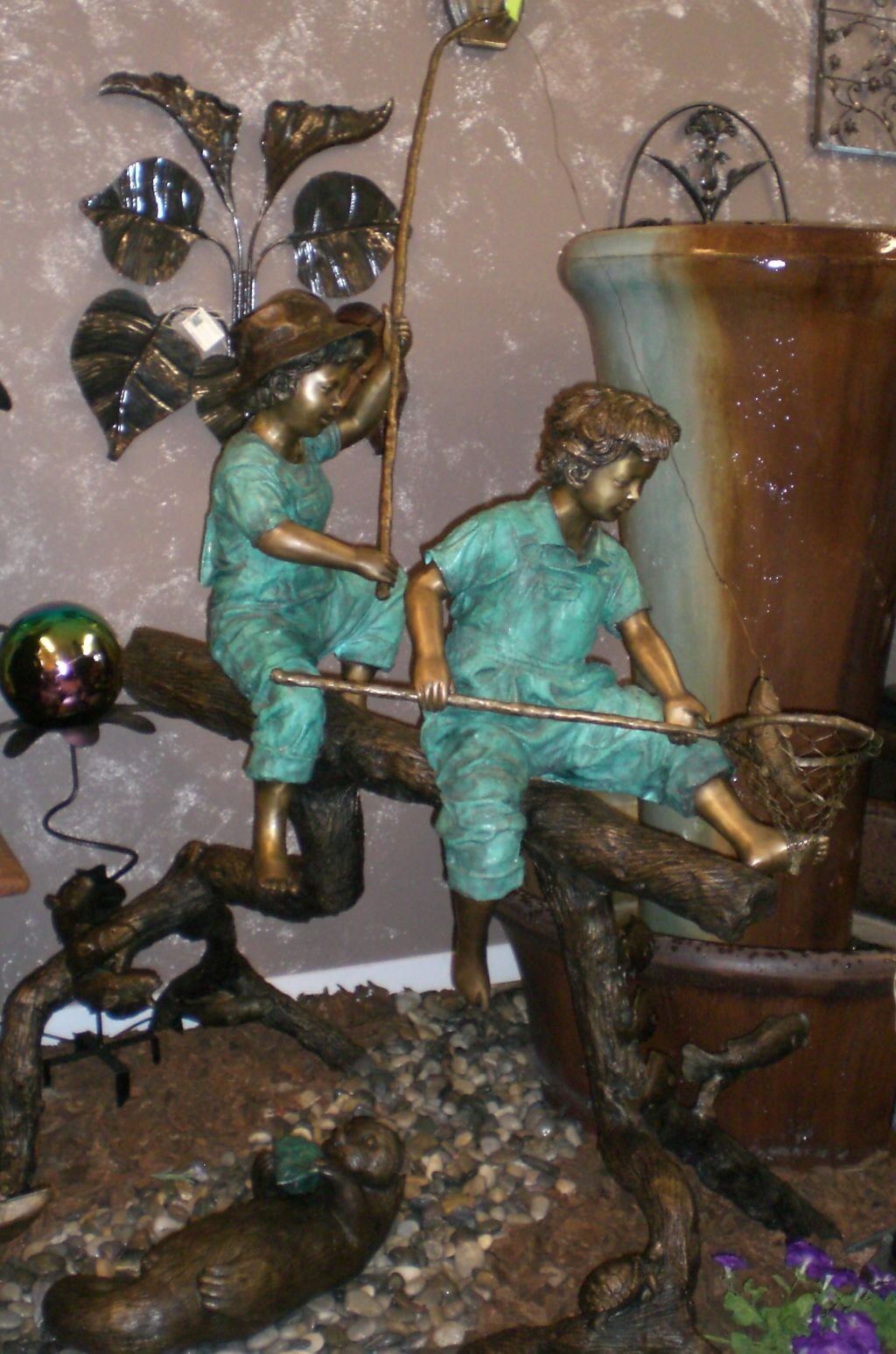 "Teamwork"- 2 boys fishing