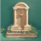 Foro Romano Fountain with built in planter around water basin