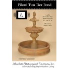 Piloni Two Tier Pond Fountain