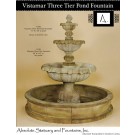 Vistamar Three Tier Pond Fountain