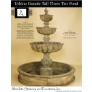 Urbino Grande Tall Three Tier Pond Fountain