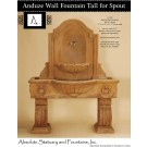 Anduze Wall Fountain Tall for Spout