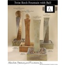 Twist Rock Fountain with Ball