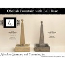 Obelisk Fountain with Ball Base