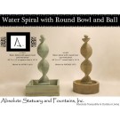 Water Spiral with Round Bowl and Ball Finial