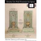 Etruria Urn Wall Fountain for Spout(Short Urn)