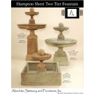 Hampton Short Two Tier Fountain