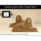 Canova Lion with Crossed Paws