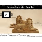 Canova Lion with Bent Paw