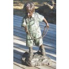 Large boy with hose