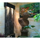 Inspiration Falls Round Stainless Steel with Rain Forest Green Marble