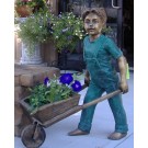 "Little helper"- Boy with wheel barrow