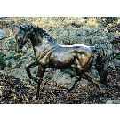 Medium prancing horse