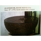 Rustic Round Sink