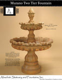 Murano two tier fountain