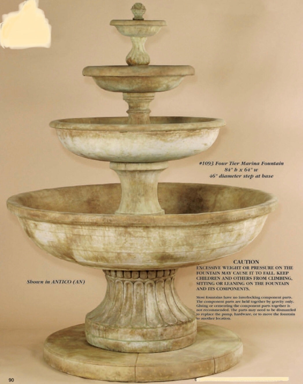 Four Tier Marina Fountain